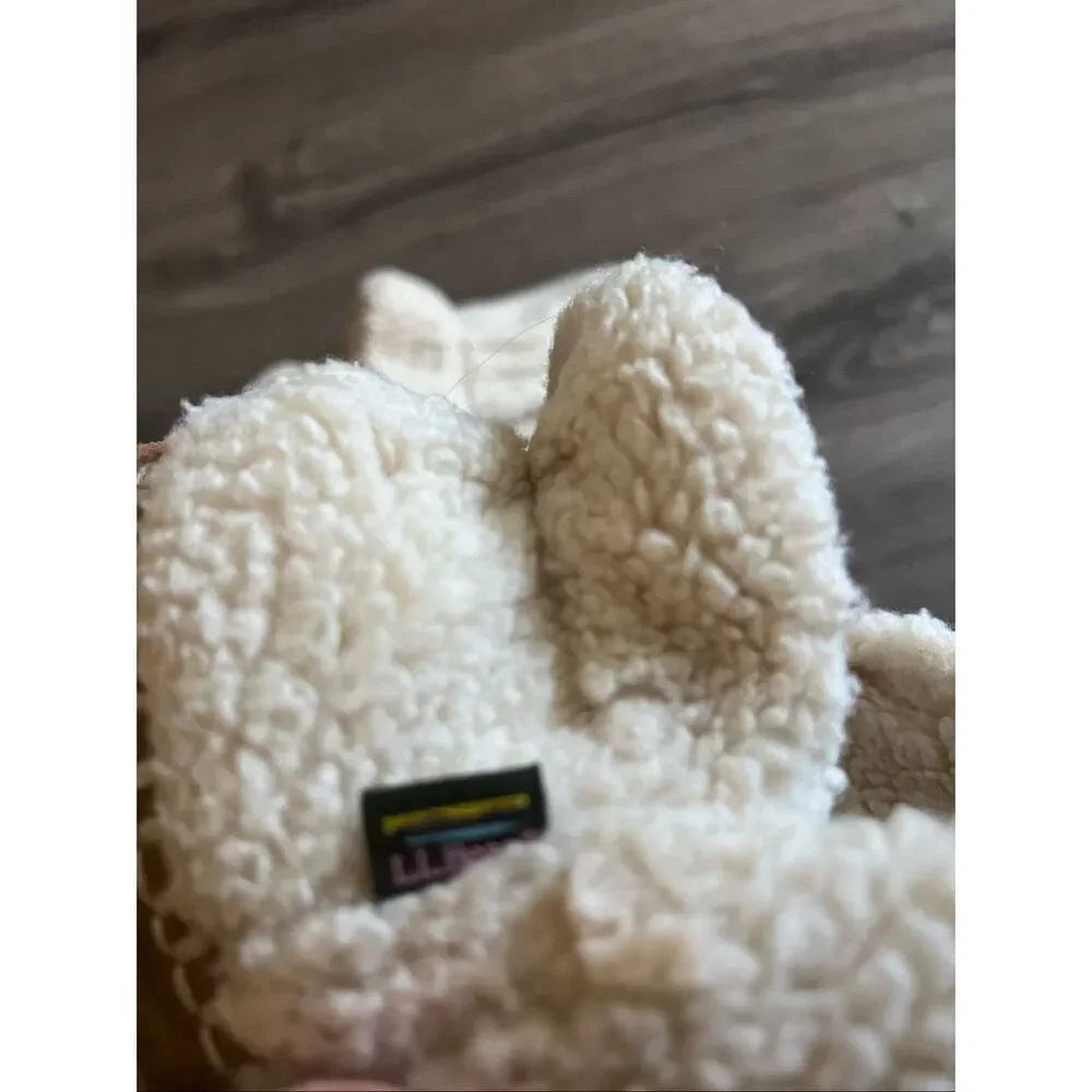 L.L.Bean Girl’s  Cozy Slipper Booties, Pile Fleece size 5-6
